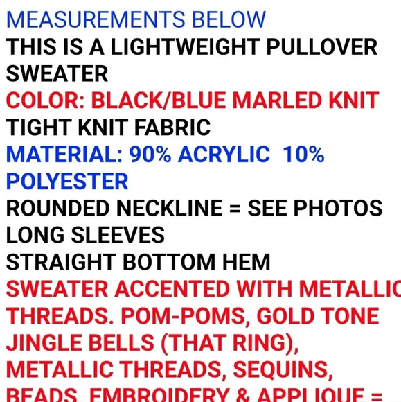 United States Christmas Sweater Penguins Trees Sequins Long Snow Presents XXL - Picture 3 of 9